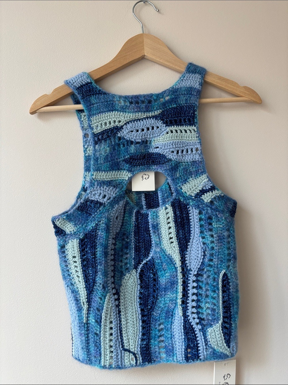 Sea New York Otto Hand Crochet Tank Top Blue Small - Picture 8 of 10